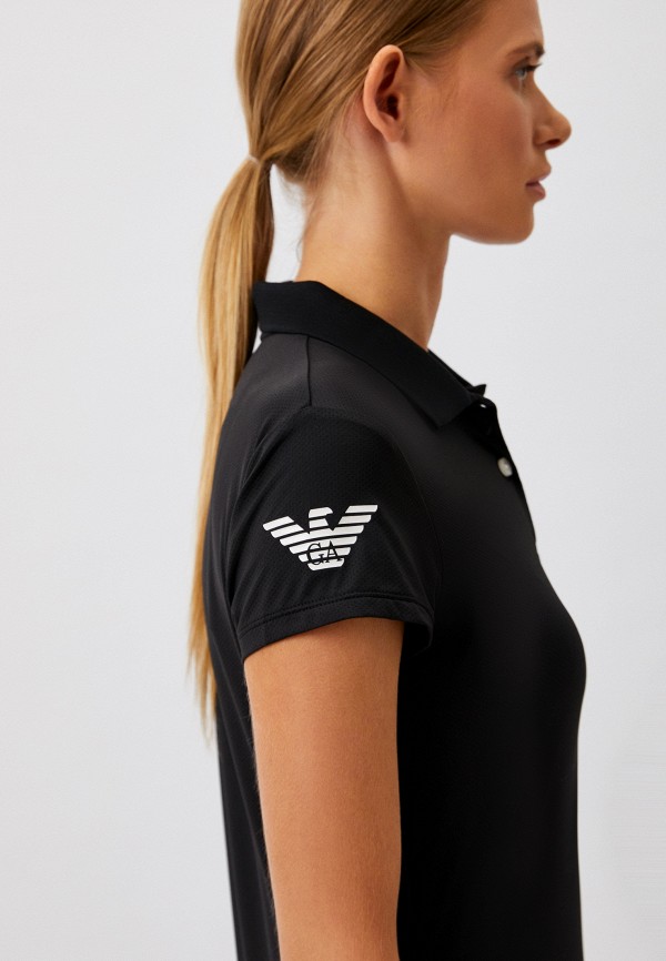 Поло EA7 черный, размер 48, фото 4