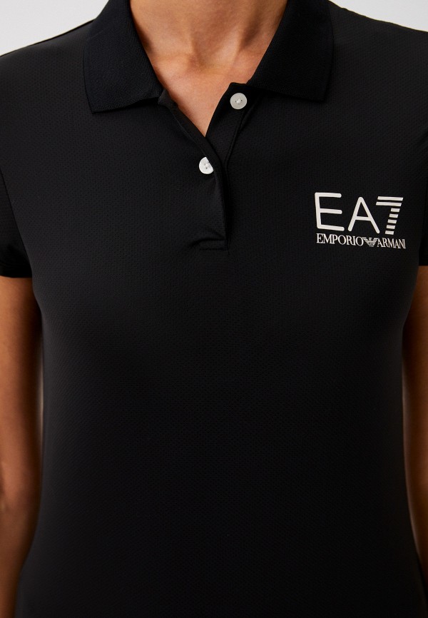 Поло EA7 черный, размер 48, фото 5
