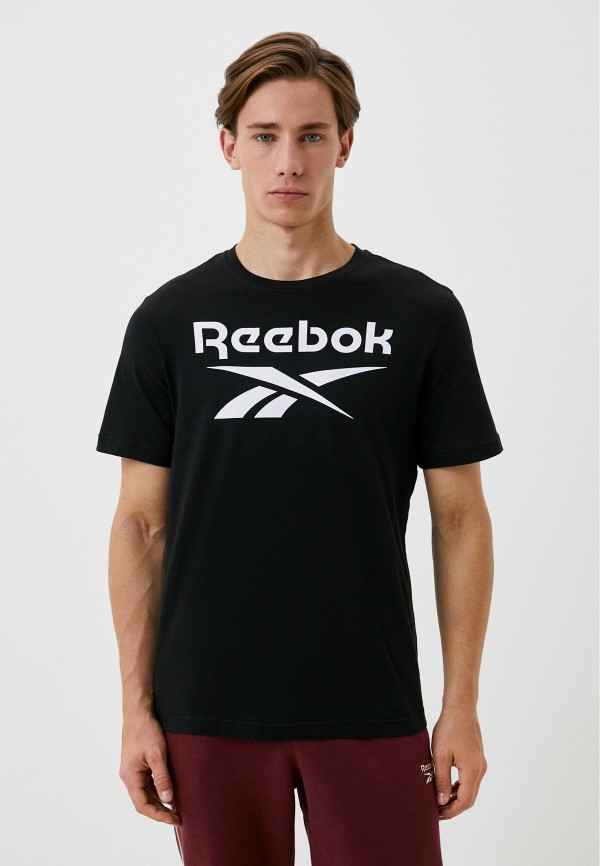 

Футболка Reebok, Черный, REEBOK IDENTITY STACKED LOGO T-SHIRT