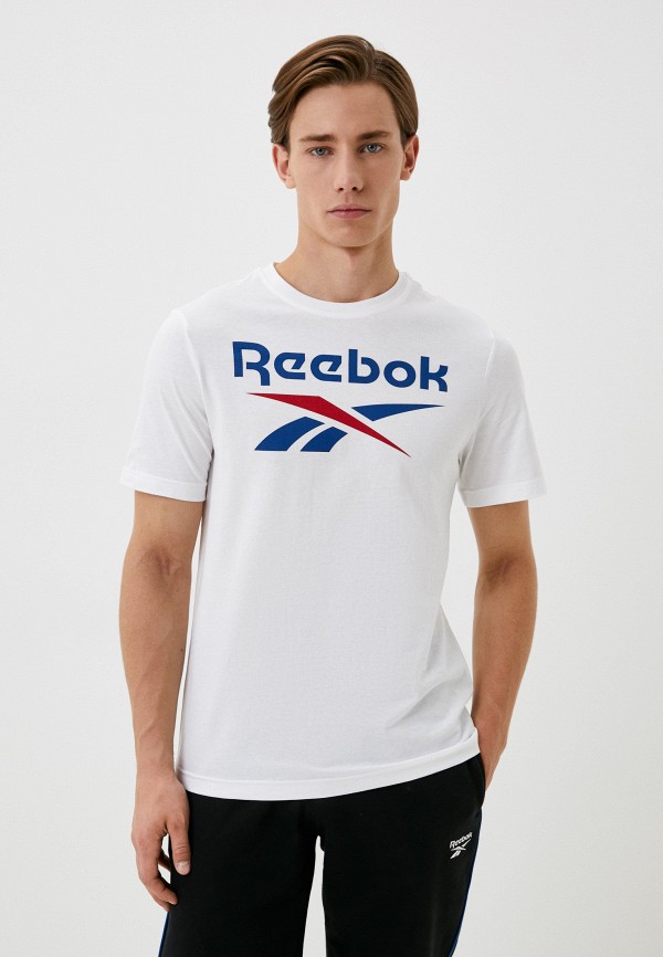 

Футболка Reebok, Белый, REEBOK IDENTITY STACKED LOGO T-SHIRT