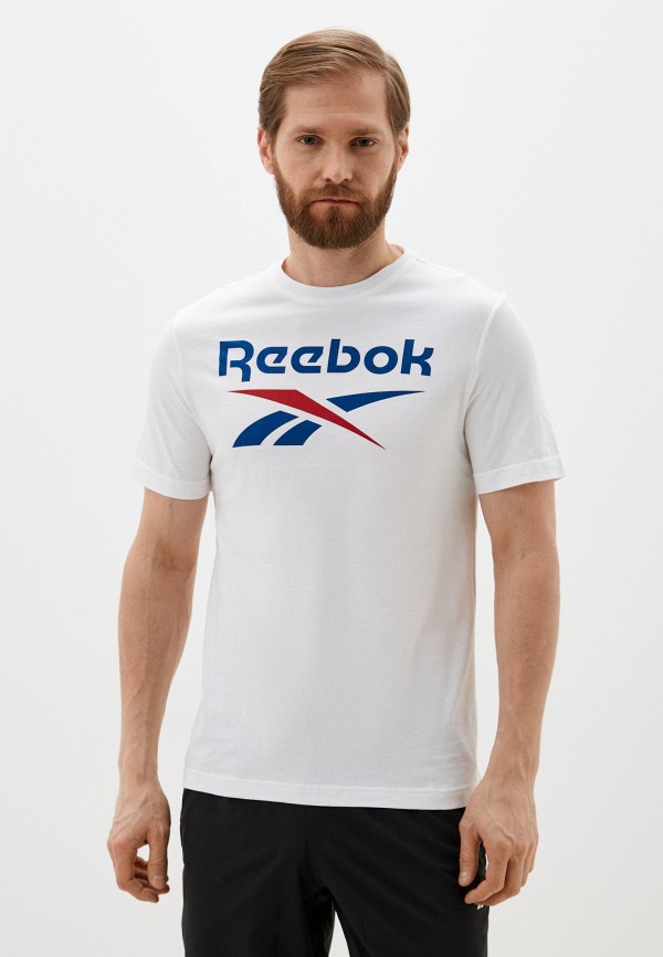 

Футболка Reebok, Белый, IDENTITY STACKED LOGO T-SHIRT