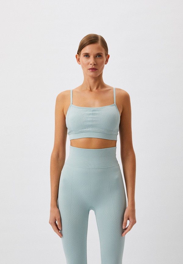

Топ спортивный Calvin Klein Performance, Бирюзовый, Essentials WO - Seamless Medium Support Sports Bra