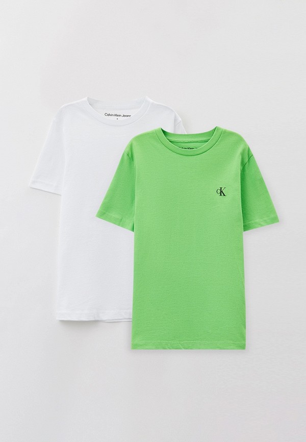

Футболки 2 шт. Calvin Klein Jeans, Разноцветный, White