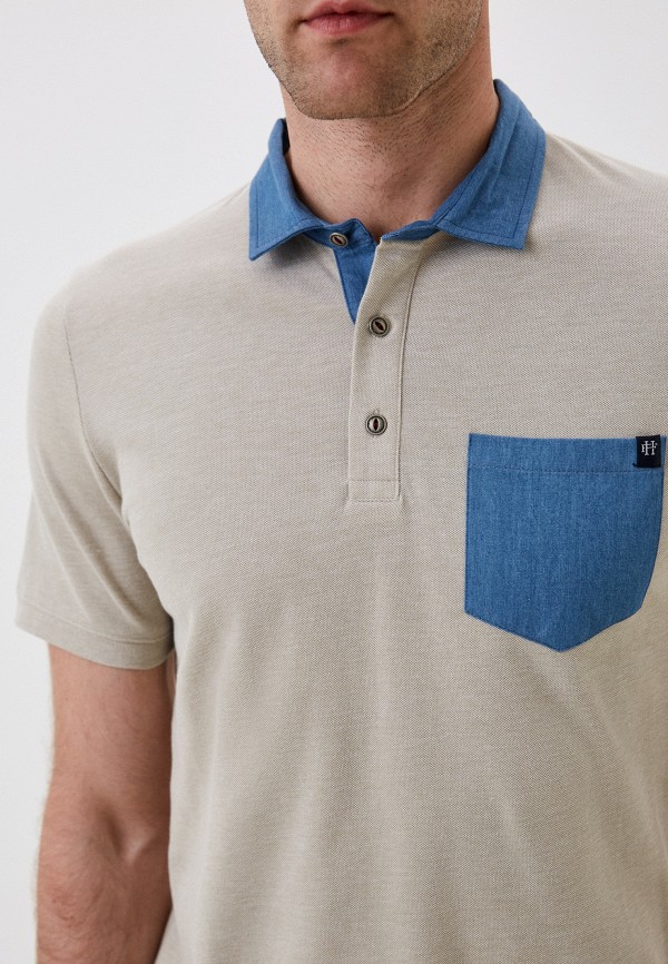 Поло Felix Hardy бежевый, размер 52, фото 3