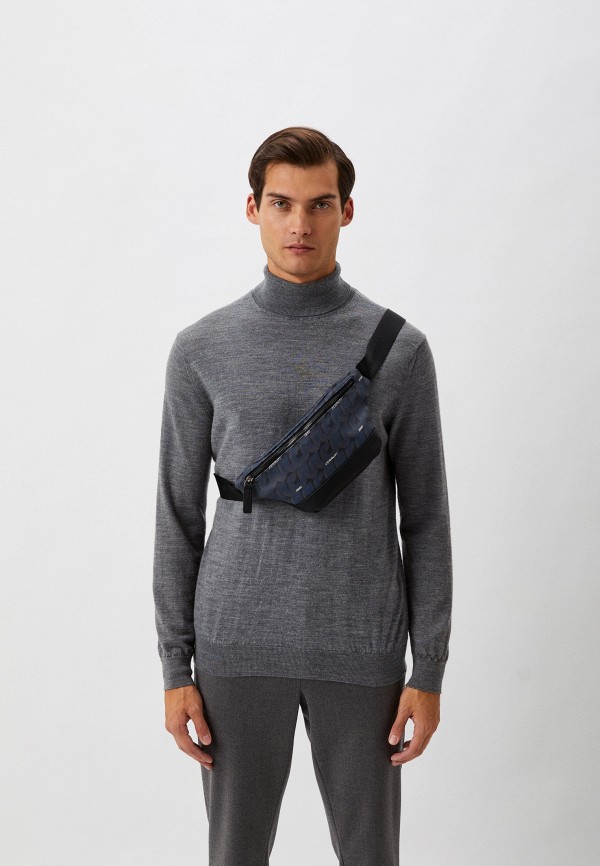 Сумка поясная Cerruti 1881 синий, размер 00, фото 5