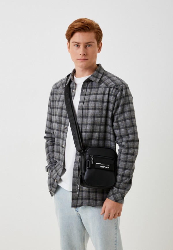 Сумка и брелок Replay черный, размер 00, фото 4