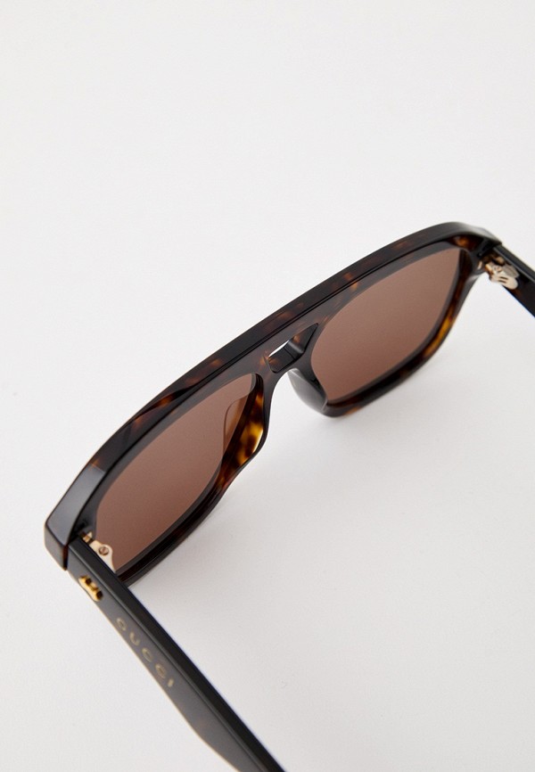 Очки солнцезащитные Gucci коричневый, размер 57, фото 3