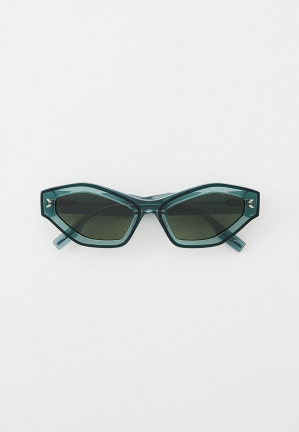 Очки солнцезащитные McQ Alexander McQueen зеленого цвета