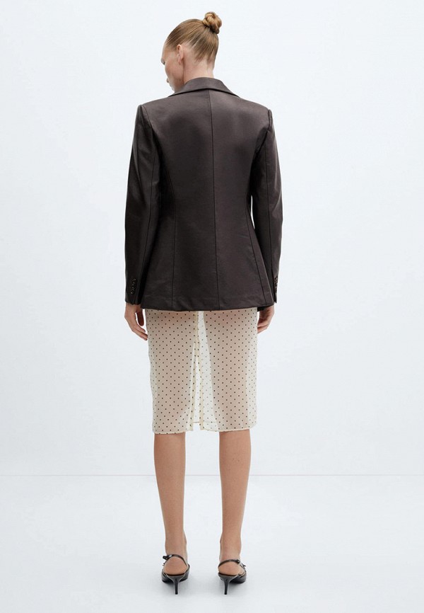 Жакет Mango коричневый, размер 38, фото 3