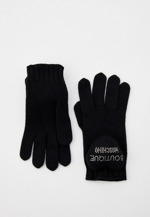 Перчатки Boutique Moschino черного цвета