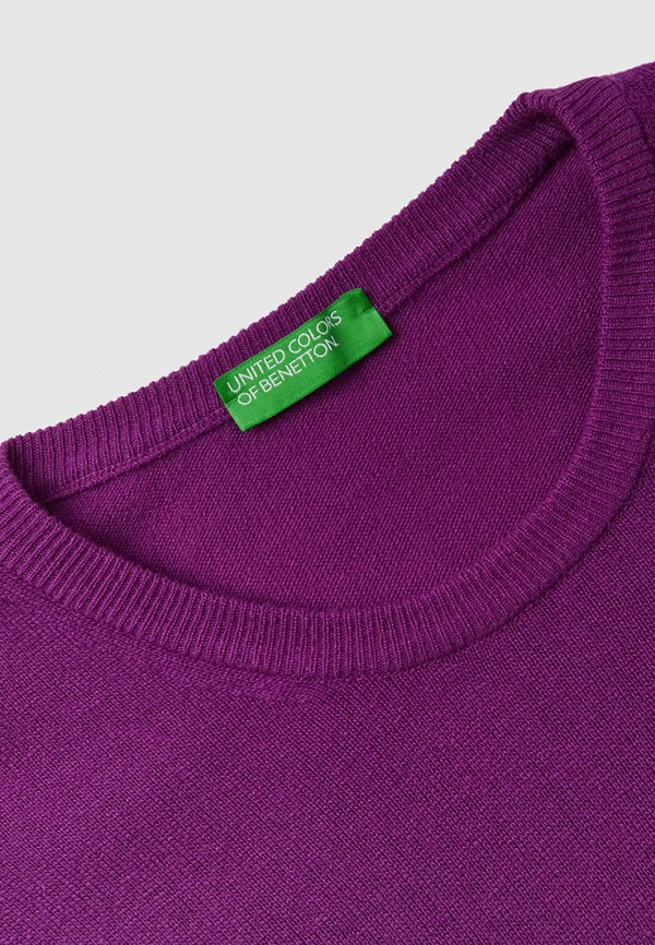 Джемпер United Colors of Benetton фиолетовый, размер 44, фото 4