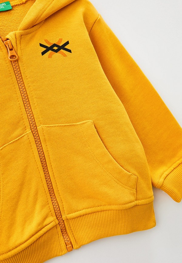 Толстовка United Colors of Benetton желтый, размер 116, фото 3
