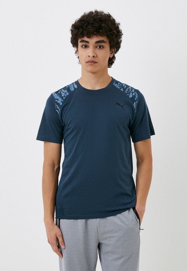 

Футболка спортивная PUMA, Синий, TRAIN CONCEPT AOP TEE