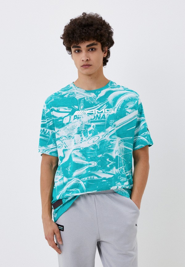 

Футболка PUMA, Бирюзовый, MAPF1 Statement AOP Tee
