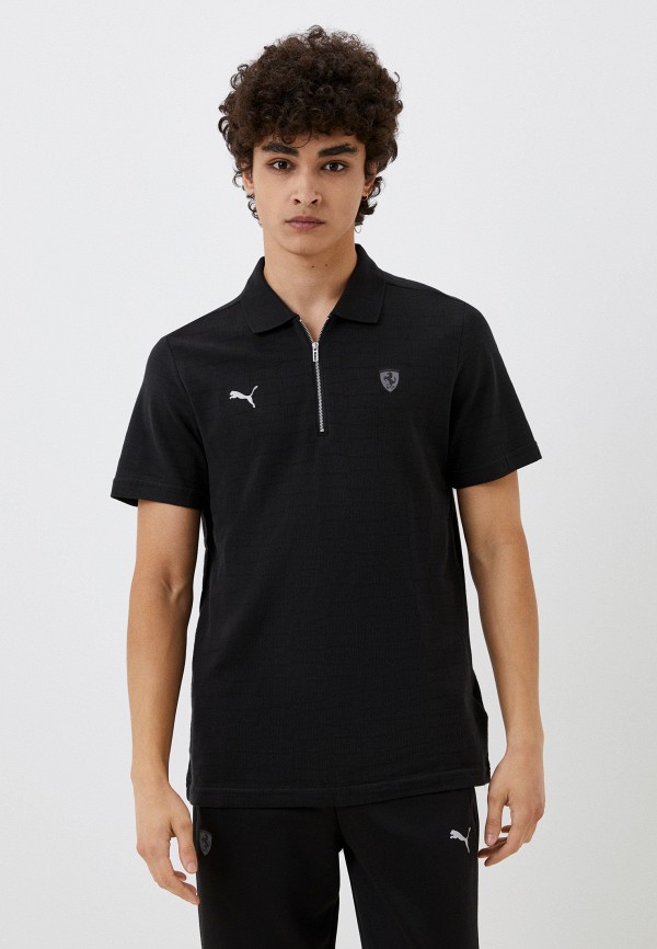 

Поло PUMA, Черный, Ferrari Style Jacquard Polo