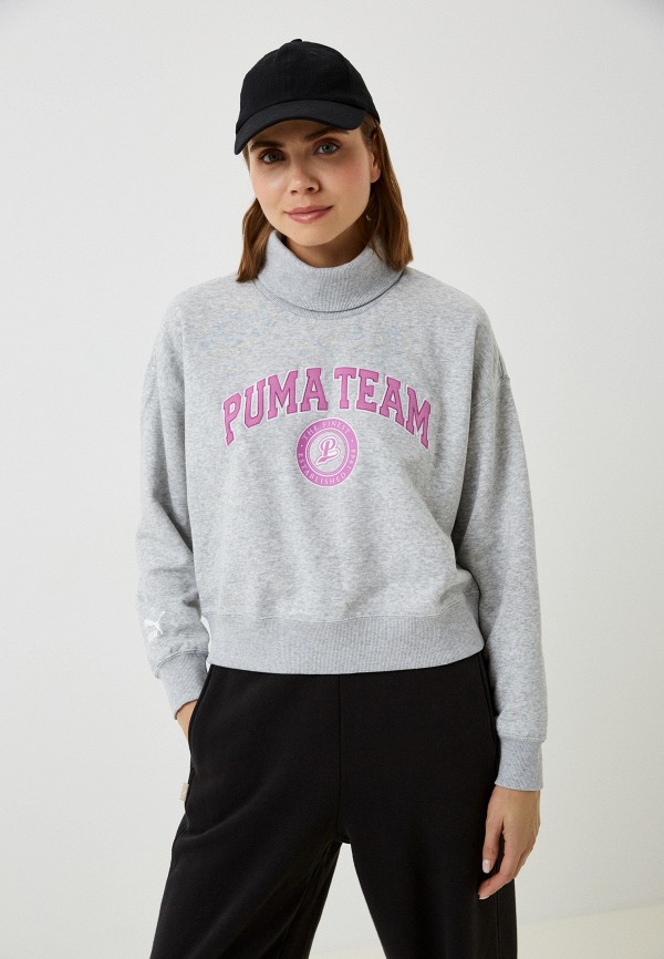 

Свитшот PUMA, Серый, Puma Team Relaxed Crew FL