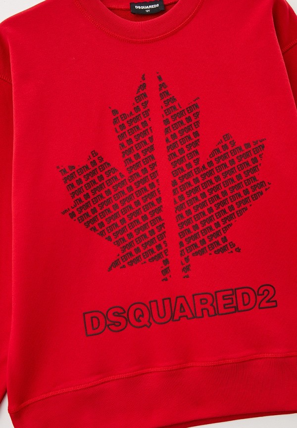 Свитшот Dsquared2 красный, размер 152, фото 3