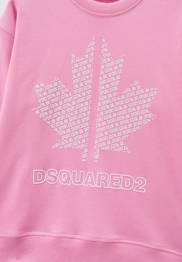 Свитшот Dsquared2 розовый, размер 152, фото 3
