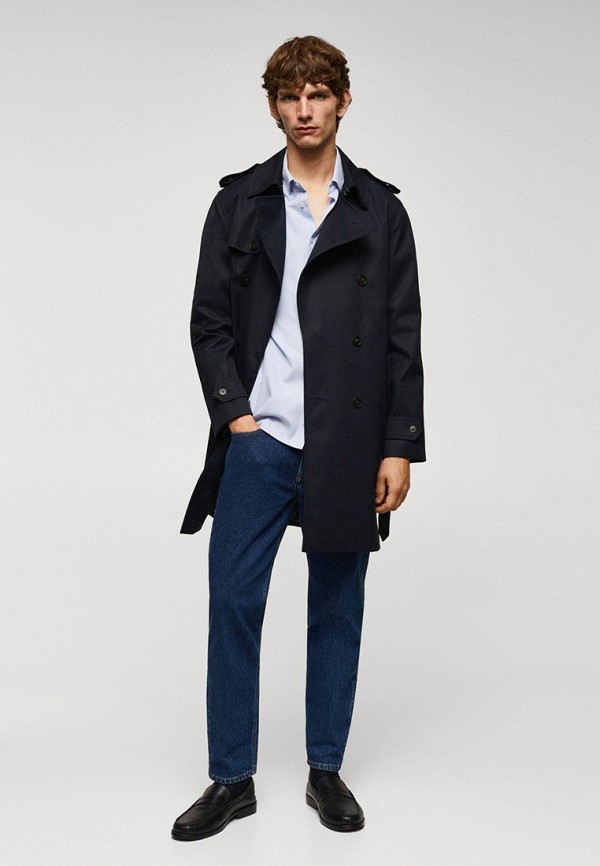 Плащ Mango Man черный, размер 48, фото 2