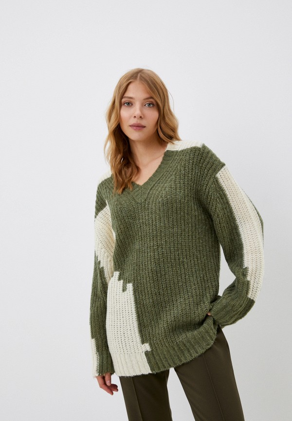 Пуловер UNQ зеленого цвета