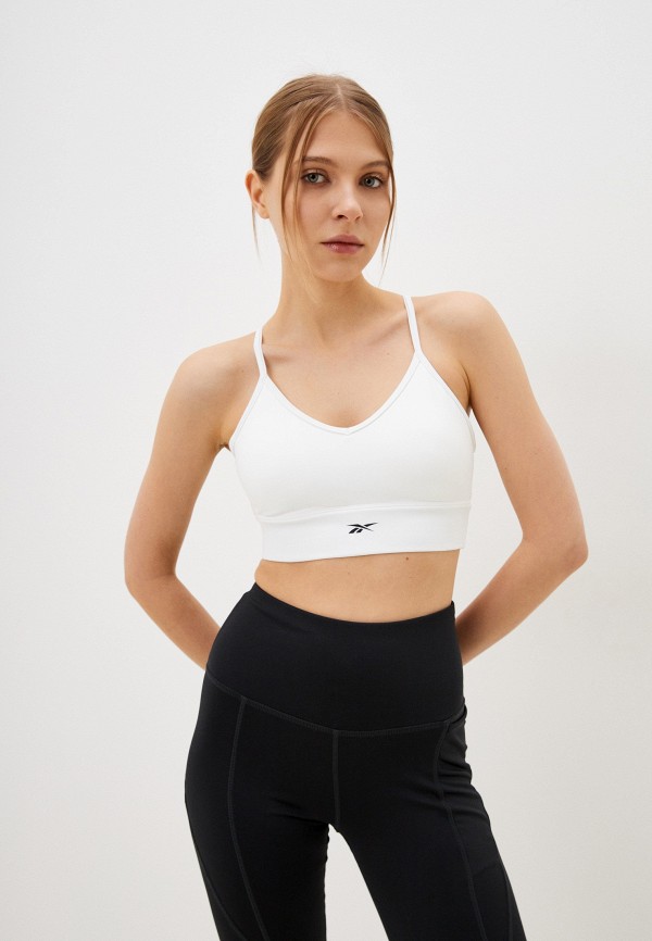 

Топ спортивный Reebok, Белый, WORKOUT READY SPORTS BRA