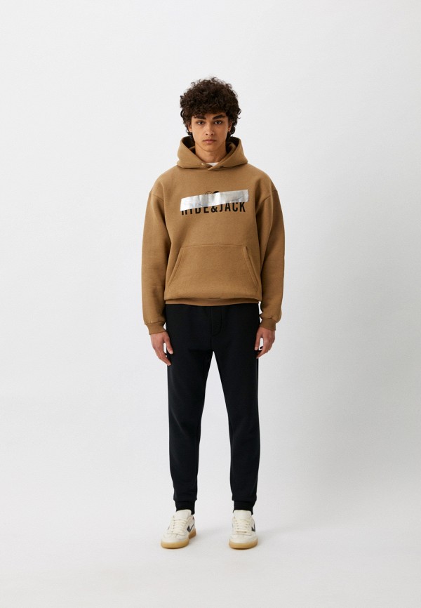 Худи Hide & Jack коричневый, размер 48, фото 2