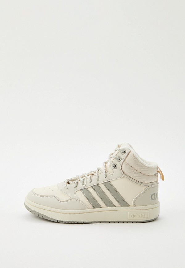 

Кеды adidas, Бежевый, HOOPS 3.0 MID W WTR