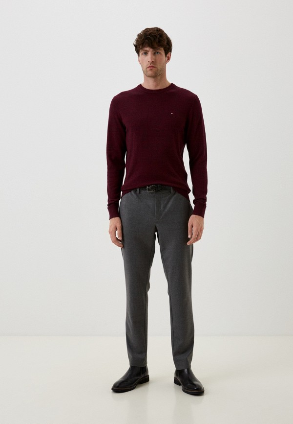 Джемпер Tommy Hilfiger бордовый, размер 52, фото 2