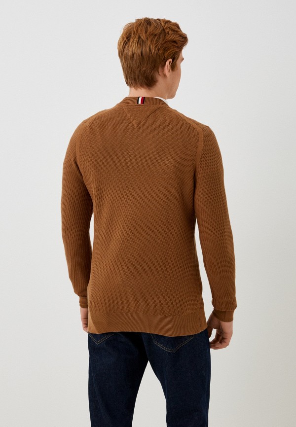 Джемпер Tommy Hilfiger коричневый, размер 46, фото 3