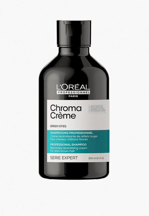 Шампунь L'Oreal Professionnel -крем Serie Expert Chroma Creme с зеленым пигментом для нейтрализации красного оттенка темных волос, 300 мл