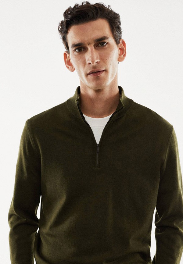 Свитер Mango Man хаки, размер 54, фото 4