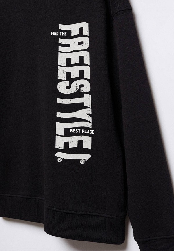 Свитшот Mango Kids черный, размер 164, фото 6