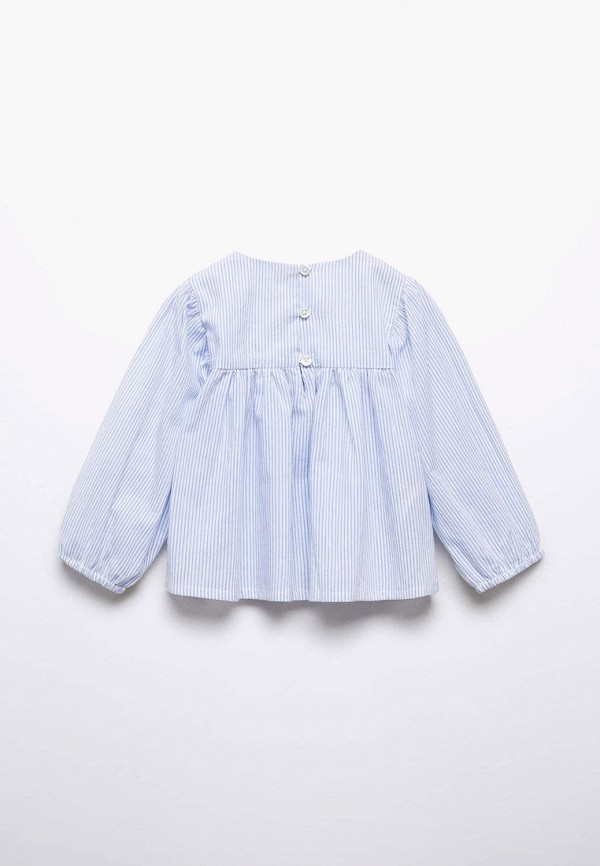 Блуза Mango Kids голубой, размер 86, фото 2