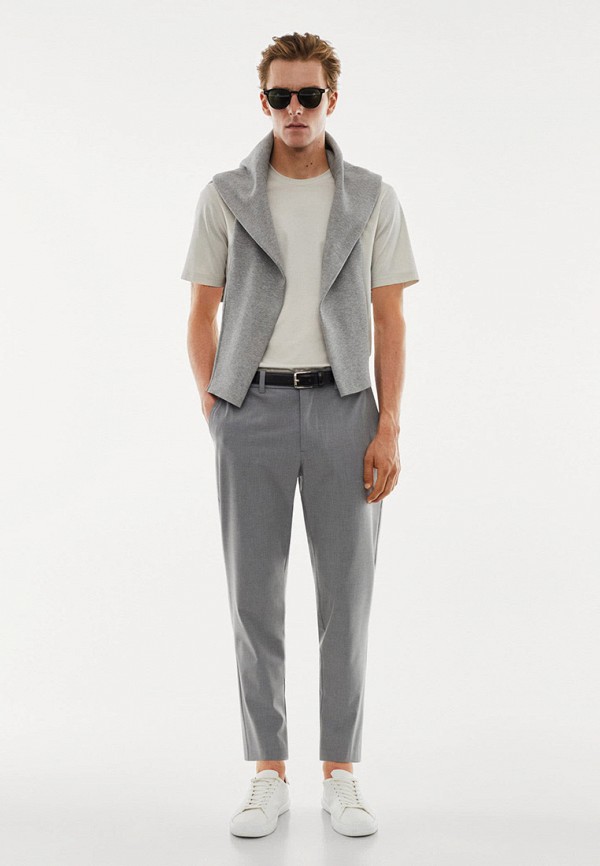 Брюки Mango Man серый, размер 52, фото 2