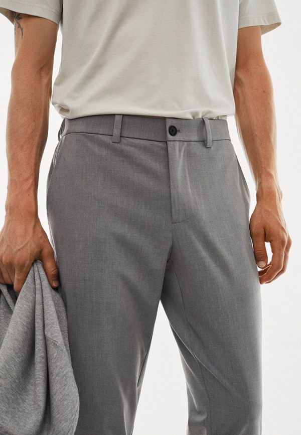 Брюки Mango Man серый, размер 52, фото 5