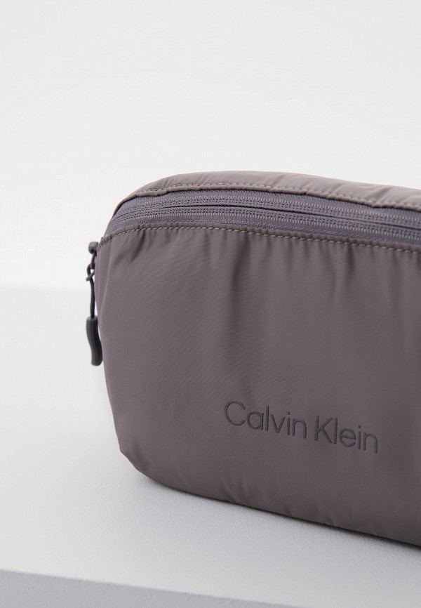 Сумка поясная Calvin Klein серый, размер 00, фото 3