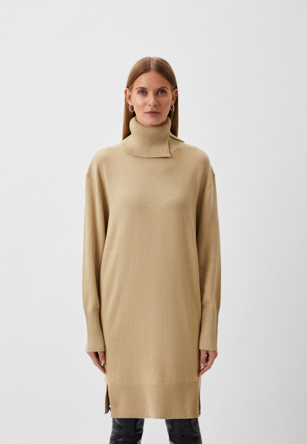 Платье Boss бежевый, размер 46, фото 2