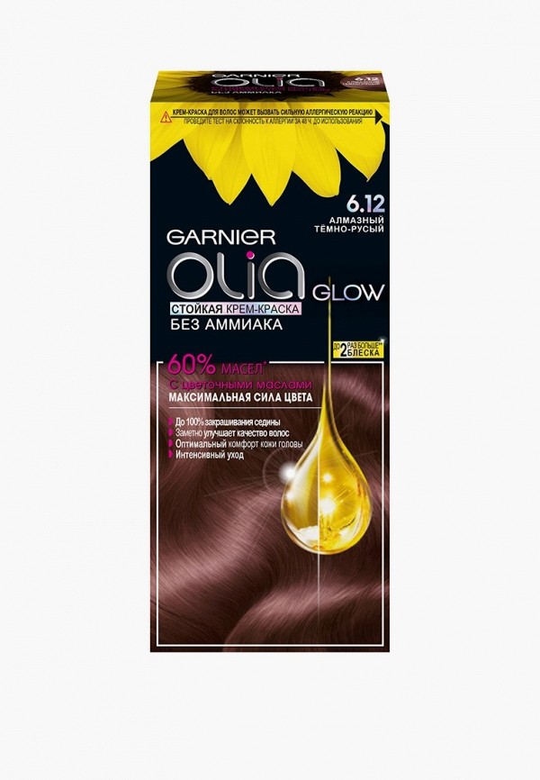 

Краска для волос Garnier, Коричневый, стойкая, с цветочными маслами