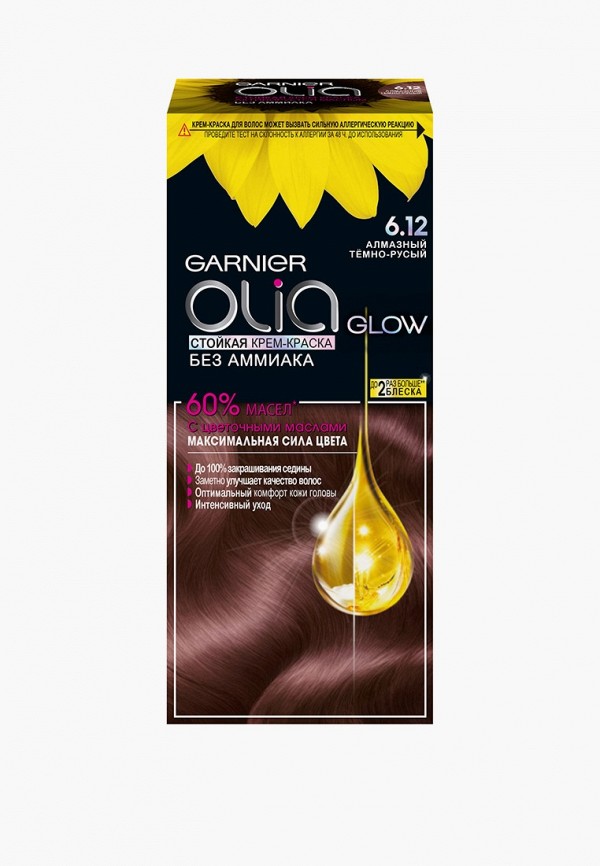 

Краска для волос Garnier, Коричневый, стойкая, с цветочными маслами