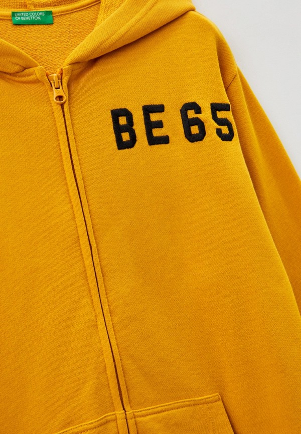Толстовка United Colors of Benetton желтый, размер 122, фото 3
