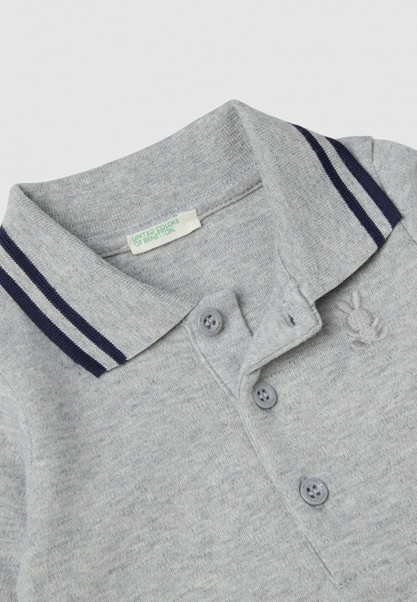 Боди United Colors of Benetton серый, размер 68, фото 2