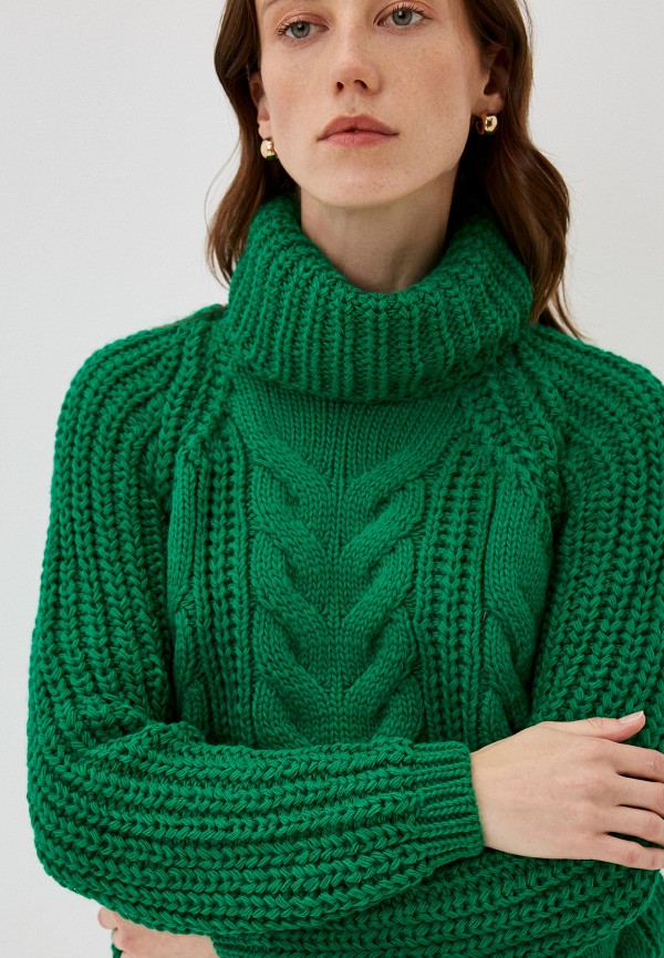 Свитер Nale зеленый, размер 42, фото 4
