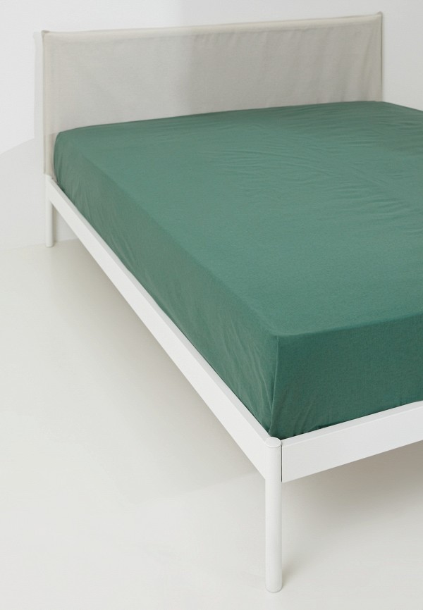 Простыня Евро Lamoda Home зеленый, размер 00, фото 2