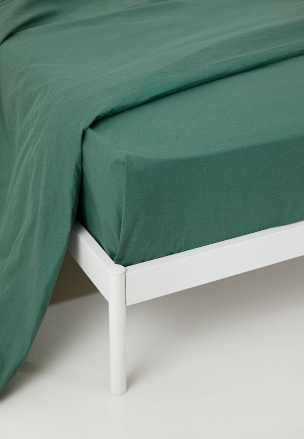 Простыня Евро Lamoda Home зеленый, размер 00, фото 3