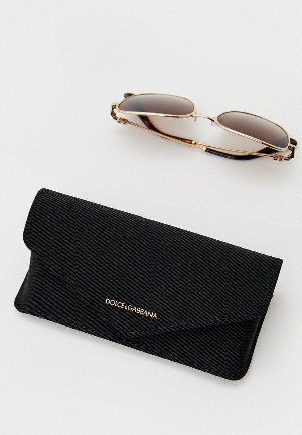 Очки солнцезащитные Dolce&Gabbana золотой, размер 56, фото 4