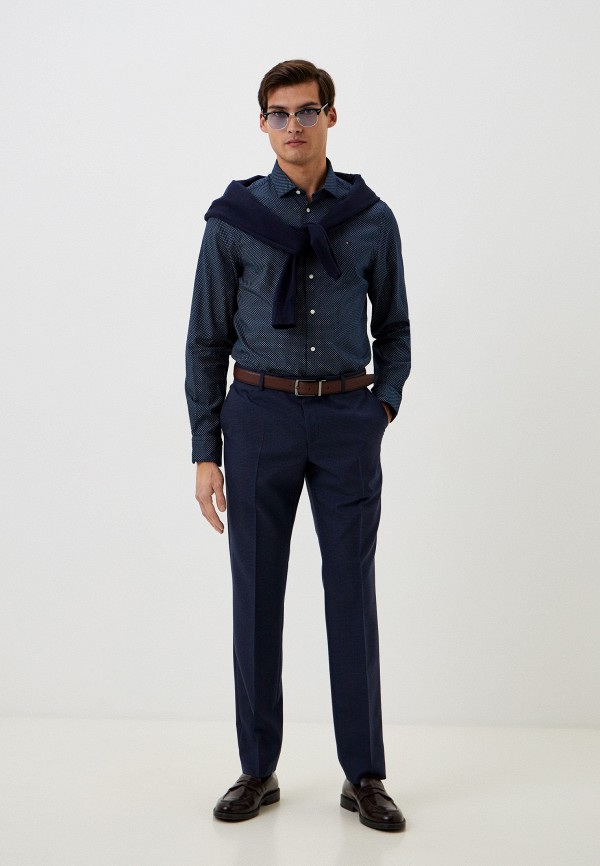 Рубашка Tommy Hilfiger синий, размер 40, фото 2