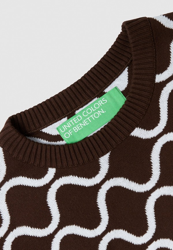 Джемпер United Colors of Benetton коричневый, размер 52, фото 4