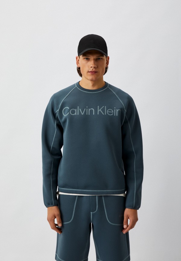 

Свитшот Calvin Klein Performance, Бирюзовый, ICON PW - SWEAT PULLOVER