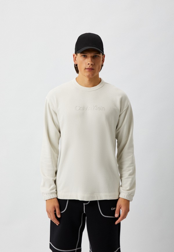 

Свитшот Calvin Klein Performance, Бежевый, ESSENTIALS PW - PULLOVER