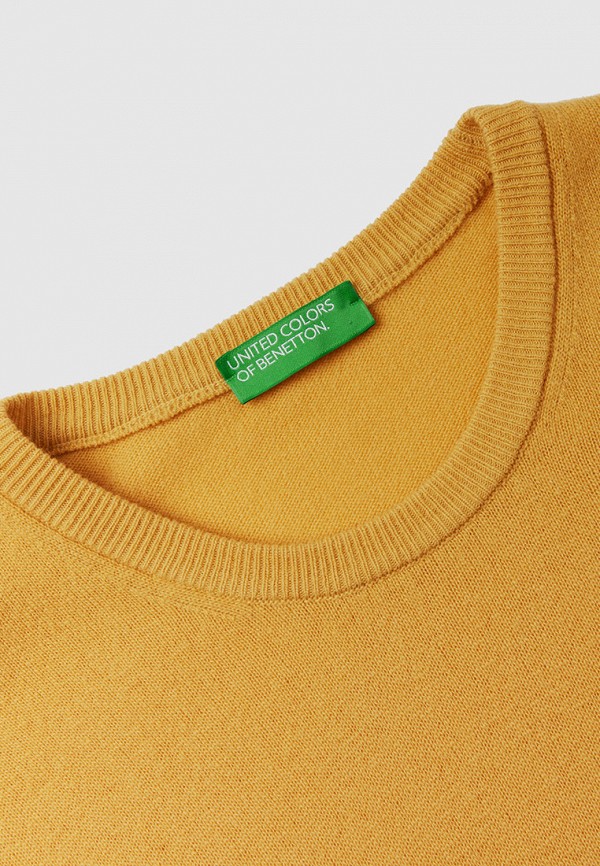 Джемпер United Colors of Benetton желтый, размер 44, фото 4